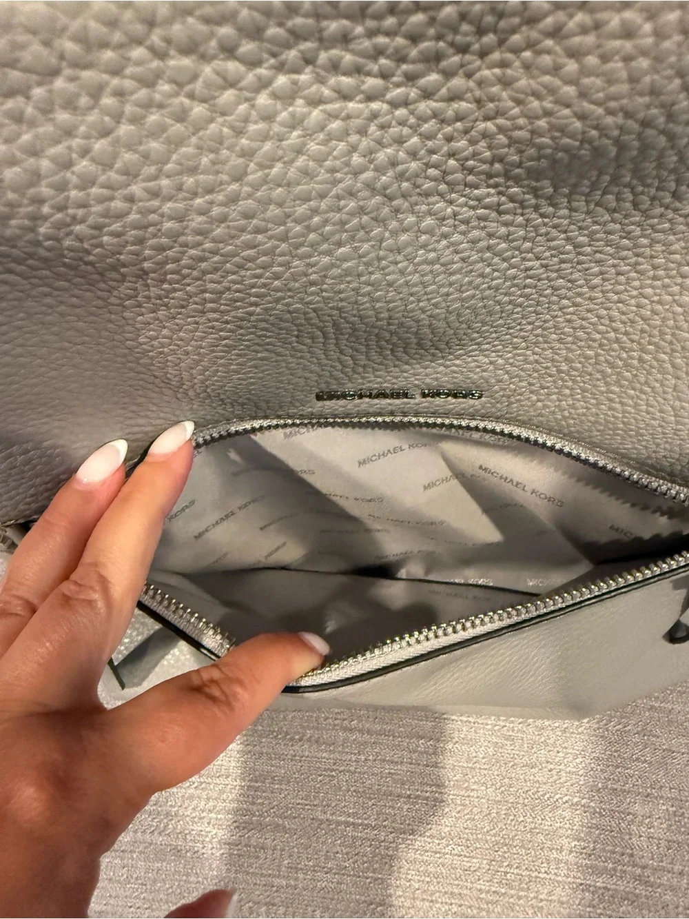 MICHAEL KORS Pebbled Leather Backpack